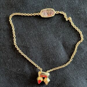 Kendra Scott Gold Adjustable Bracelet with Lavender Stone